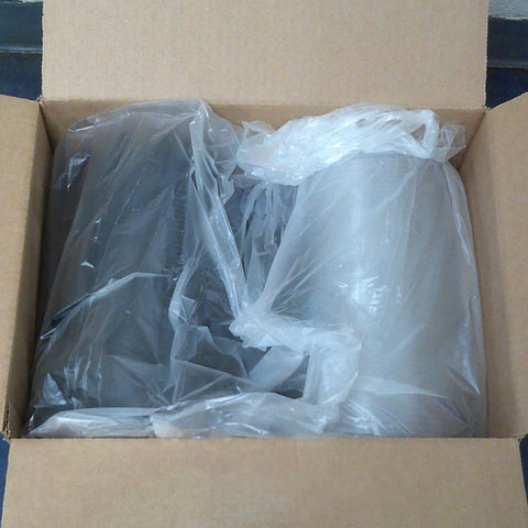 Container Plastic Hinged Black Clear Dome Gc75od 7.5