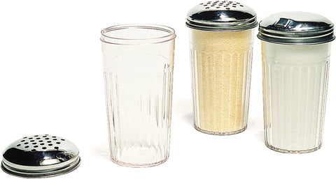 Carlisle POURER SUGAR SAN BASE W/ SS TOP CLEAR 12 OZ