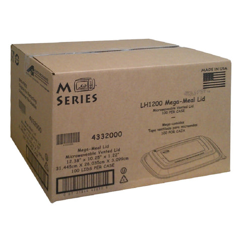 Anchor Packaging Megameal Polypropylene Clear Tray Lid Only -- 100 per case