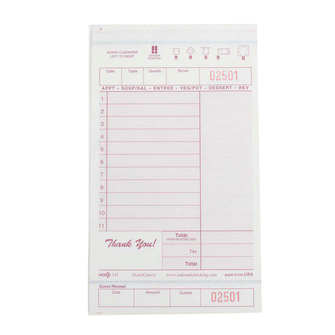 National Checking GUEST CHECK 3 PART 347SWC