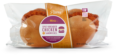 Pierre® 5.50 OZ MINI TWIN SPICY BREADED CHICKEN SANDWICH 10000000423