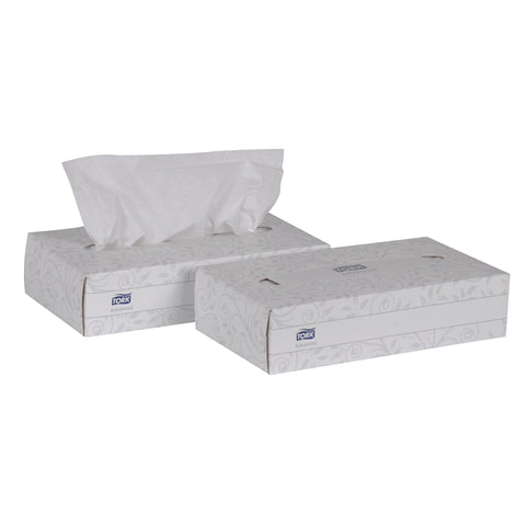 Tork Advanced TISSUE FACIAL FLAT BOX WHITE 2-PLY 8.2X7.9