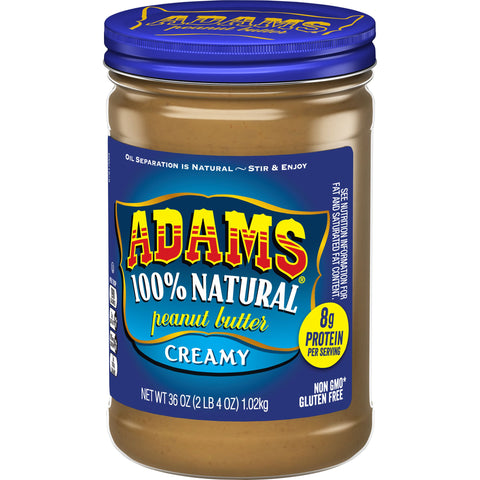 Adams PEANUT BUTTER CREAMY NATURAL