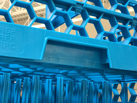 Carlisle RACK GLASS 9 COMPARTMENT BLUE