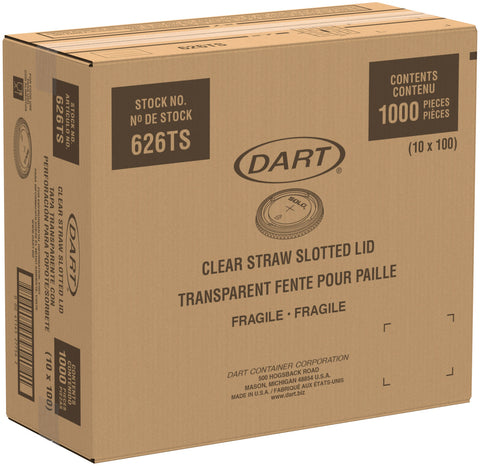 Lid Plastic Straw Slot 16-20-24 Oz