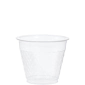 Cup Plastic Clear Squat Diamond Cut 9 Oz