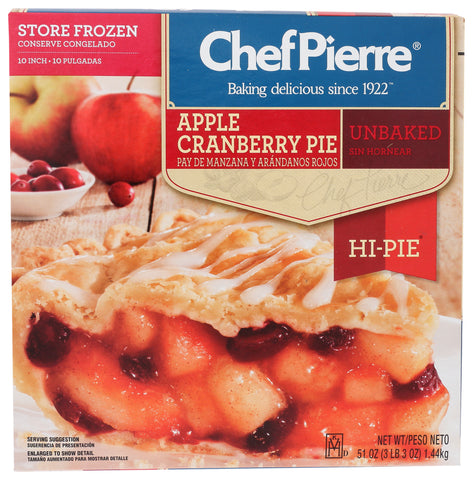 Pie Fruit Apple Cranberry Mixed Hi Unbaked 10