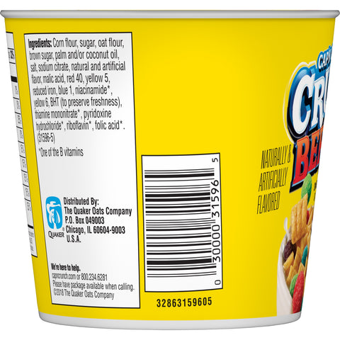 Cap'n Crunch CEREAL IN A CUP CAPTAIN CRUNCH BERRY