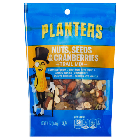 Planters TRAIL MIX NUTS SEEDS & CRANBERRIES