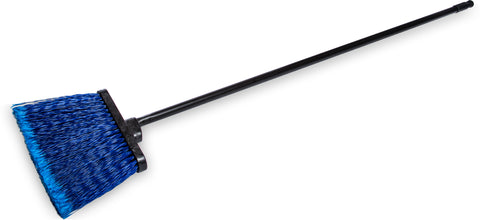 Flo-Pac® BROOM WAREHOUSE DUO SWEEP® W/ BLACK METAL THREADED HANDLE BLUE 48