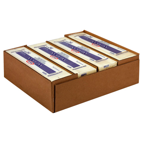 Kraft American Sliced White Cheese, 5 Pound -- 4 per case.