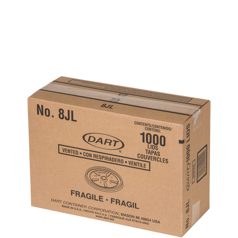 Dart Container Expanded Polystyrene Foam White HIPS Vented Lid for Foam Cup -- 1000 per case