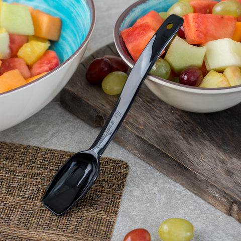 Carlisle SPOON SOLID PLASTIC BLACK 9
