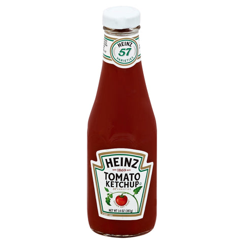 Heinz Ketchup Glass Bottle, 14 Ounce -- 24 per case
