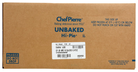 Pie Fruit Blackberry Hi Unbaked 10