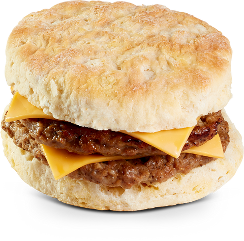 Biscuit Double Sausage With Cheese Iw 7.1 Oz 0153