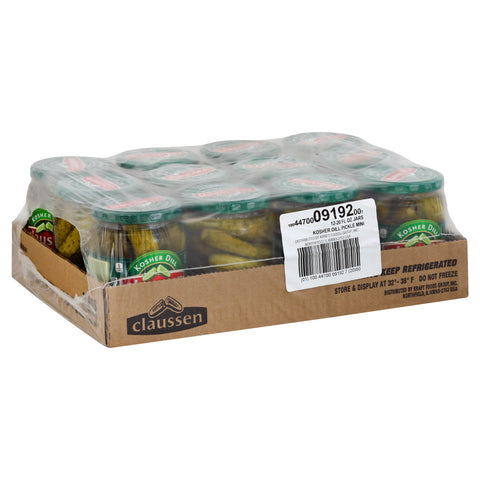 Pickle Kosher Mini Dill Glass Jar Refrigerated