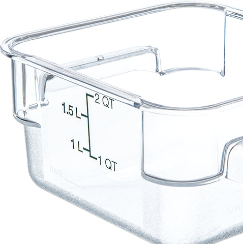 Container Plastic Clear Storplus Square 2 Qt