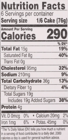 Sara Lee Large Pound Cake, 10 inch -- 12 per case.