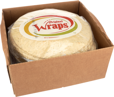 Tortilla Flour Herb Garlic Pressed 12
