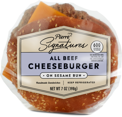 Pierre® BURGER CHEESEBURGER SIGNATURE MICROWAVEABLE BUN 7 OZ 10000097721