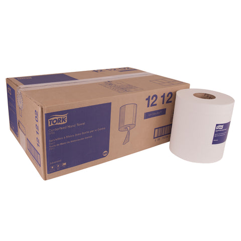Tork White 2 Ply Advanced Soft Centerfeed Paper Hand Towel, 8.25 inch x 600 feet -- 6 per case