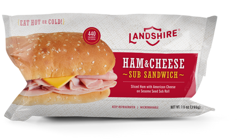 Landshire® SANDWICH HAM & CHEESE SUB IW 8