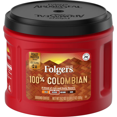 Coffee Ground Colombian Canister