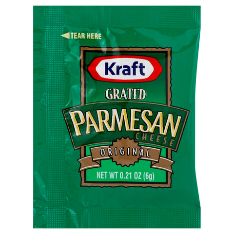 Kraft Grated Parmesan Cheese, 6 Gram -- 200 per case.