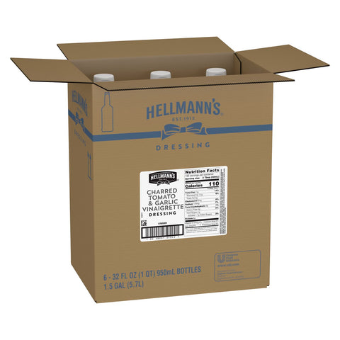 Hellmann's® DRESSING VINAIGRETTE CHARRED TOMATO & GARLIC SALAD BAR BOTTLE