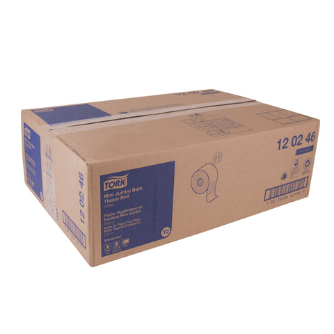 Tork Advanced TISSUE BATH WHITE 2-PLY MINI JUMBO 3.6