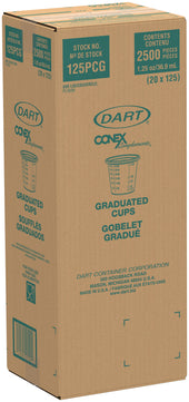 Conex Complements® CUP POLYPROPYLENE PORTION CONTAINER GRADUATED CONTACT CLEAR 1.25 OZ