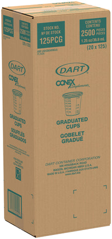 Conex Complements® CUP POLYPROPYLENE PORTION CONTAINER GRADUATED CONTACT CLEAR 1.25 OZ