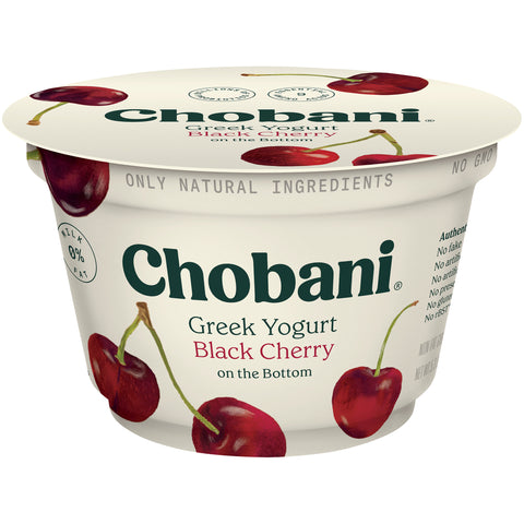 Chobani Non Fat Black Cherry Greek Yogurt, 5.3 Ounce -- 12 per case