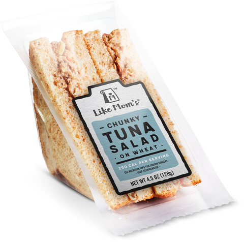 Mom's SANDWICH TUNA SALAD ON WHEAT BREAD WEDGE 4.5 OZ 10000051147