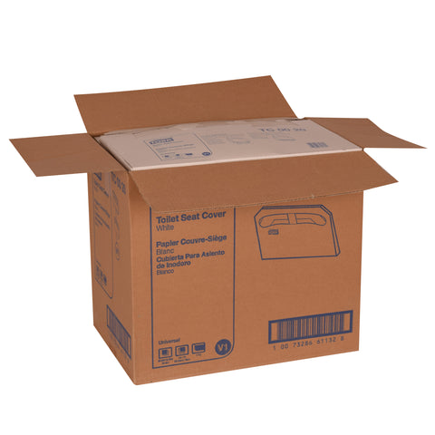 Toilet Seat Cover White 1/2 Fold