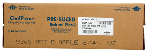 Chef Pierre PIE DUTCH APPLE HI PRE-SLICED 8 CT