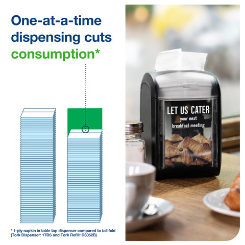 Essity Tork Xpressnap Fit White Rectangular Paper 2 Ply Interfold Dispenser Napkin -- 4320 per case