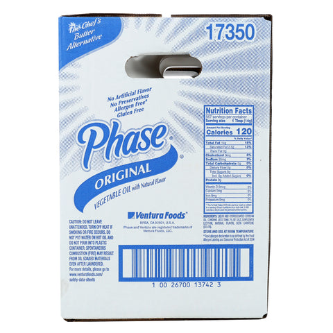 Phase Zero Trans Fat Liquid Butter Alternative, 35 Pound -- 2 per case.