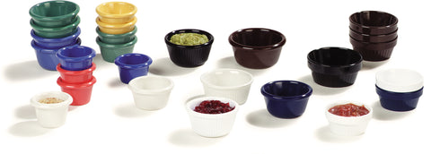 Carlisle RAMEKIN SMOOTH PLASTIC COBALT BLUE 4 OZ