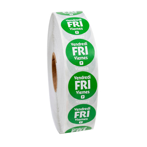 DateIt™ LABEL PERMANENT CIRCLE GREEN FRIDAY .75