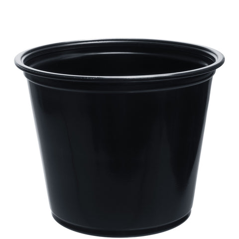 Conex Complements® CUP PLASTIC PORTION SOUFFLE BLACK 5.5 OZ