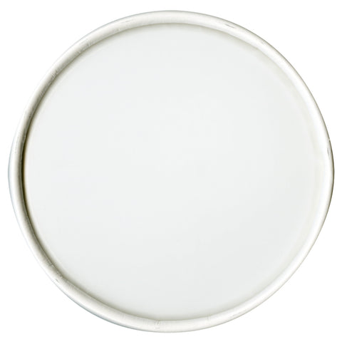 Lid Spiral Wound Non-vented Paper White 32 Oz