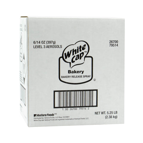 White Cap Baking Release Aerosol -- 6 Case 14 Ounce
