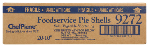 Chef Pierre PIE SHELL VEGETABLE SHORTENING UNBAKED 10