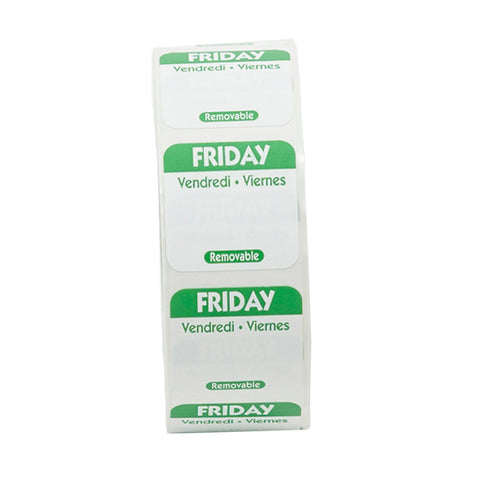 Label Removable Trilingual Green Friday 1x1