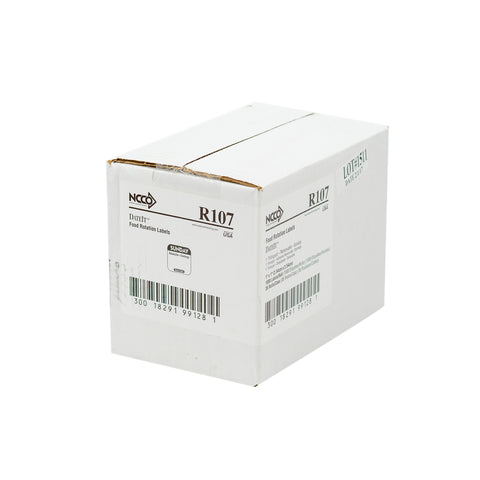 Label Removeable Square Black Sunday 1x1