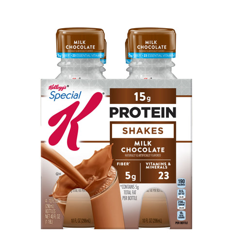 Kelloggs Special K Milk Chocolate Protein Liquid Shake, 10 Fluid Ounce -- 12 per case.