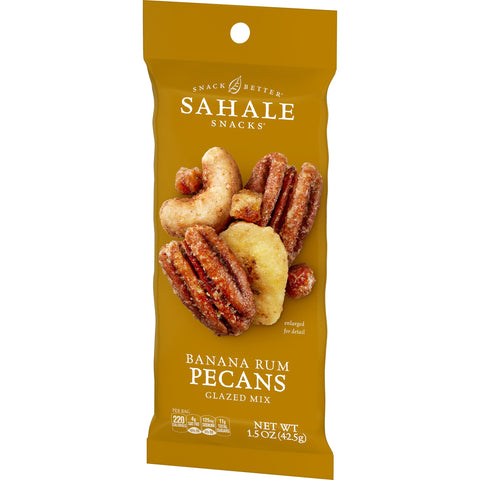 Sahale Snacks SNACK PECANS BANANA RUM