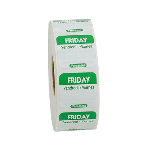 National Checking LABEL FRI TRILINGUAL 1X1 ROLL